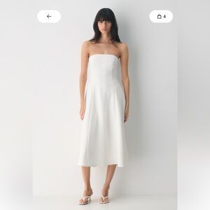 Aritzia Strapless Midi Dress